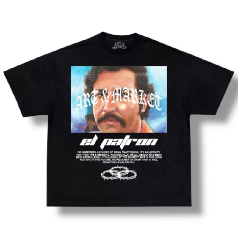 Art & Market 'El Patron' T-Shirt (Black) - FRESH N FITTED