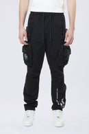 Smoke Rise 'Utility Cargo Windbreaker' Pants (Black) WP24582 - FRESH N FITTED