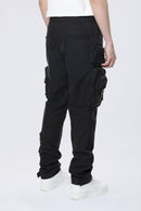 Smoke Rise 'Utility Cargo Windbreaker' Pants (Black) WP24582 - FRESH N FITTED