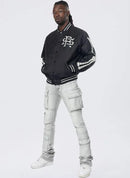 Smoke Rise 'Satin Stadium' Jacket OH24683 - FRESH N FITTED