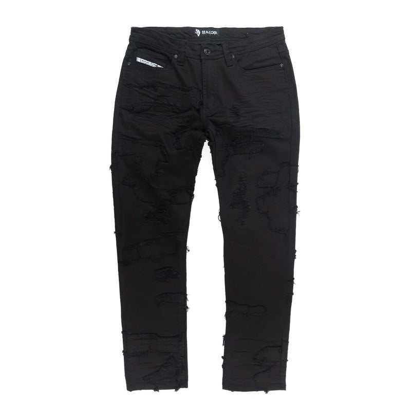 Makobi 'Prato' Jeans (Black) M1781 - FRESH N FITTED