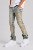 FWRD Kids 'Crystalized' Denim In Lt.Tint/Gold