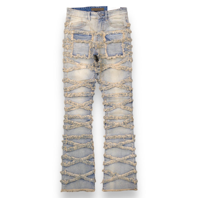 KDNK 'Distressed Pocket Jeans' Denim (Blue) KND4737 - FRESH N FITTED