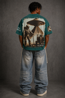 Stray 'Stray Industries' Cropped T-Shirt In Green