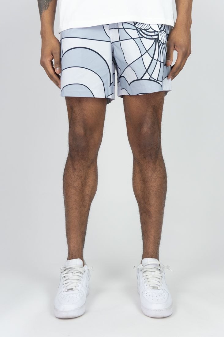 Rebel Minds 'RBL' Board Shorts (Grey) 151-922 - FRESH N FITTED