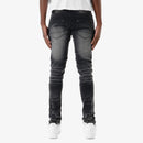 Copper Rivet Side Pocket Denim Pants (Black Wash) 933208 - FRESH N FITTED