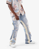 VOYAGE STUDIO 'PURE' Flare Carpenter With Digital Print Denim (LSB) 51P01 - FRESH N FITTED