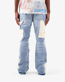 VOYAGE STUDIO 'PURE' Flare Carpenter With Digital Print Denim (LSB) 51P01 - FRESH N FITTED