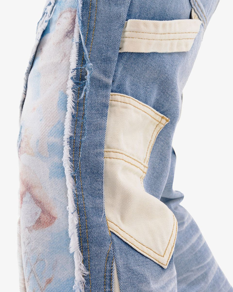 VOYAGE STUDIO 'PURE' Flare Carpenter With Digital Print Denim (LSB) 51P01 - FRESH N FITTED
