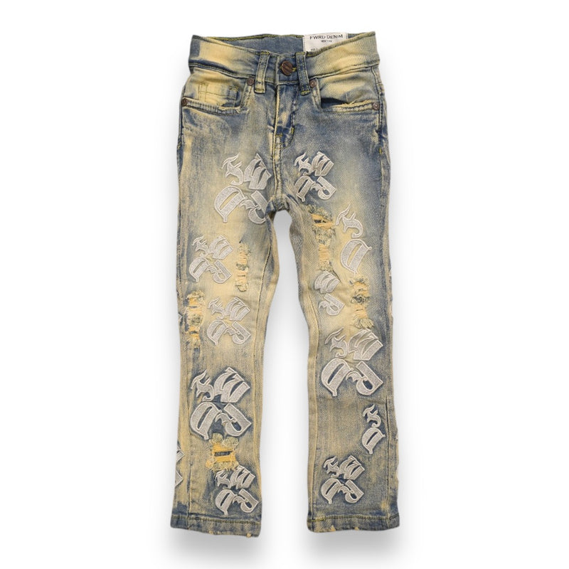 FWRD Kids 'EMB' Stacked Jeans (Ice Tint) FW-330068 - FRESH N FITTED