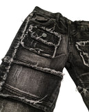 FWRD Kids 'Cargo' Stacked Denim (Washed Black) FW-33958k - FRESH N FITTED