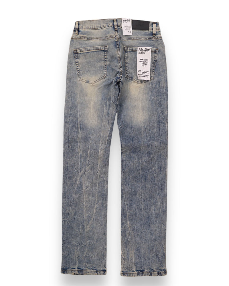 Evolution 'Standard' Slim Straight Denim (Lt.Tint) EV-330187 - FRESH N FITTED