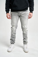 Spark Slim Fit Stretch Denim (Grey) S4403 - FRESH N FITTED