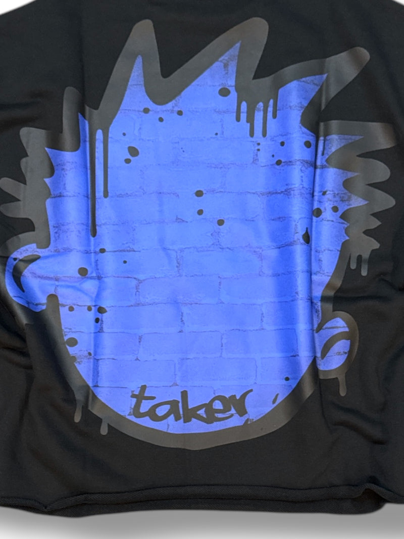 TAKER 'Dazed' Cropped Ultra Premium T-Shirt (Black) TS574 - FRESH N FITTED