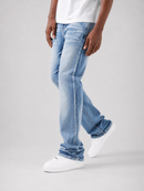 Copper Rivet 'Cross Hatch' Flare Denim (DSB) 533017
