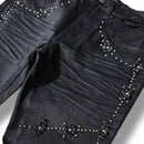 Publik 'Rhinestones' Slim Fit Denim (Jet Black) KD2507 - FRESH N FITTED