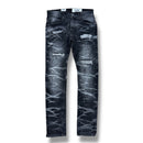 Evolution 'Rip & Repair' Legacy Denim (Washed Black) EV-330207 - FRESH N FITTED