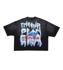 Rare Peace 'THE END OF AN ERA' Oversized Cropped T-shirt (BK. Black) RT5028 - FRESH N FITTED