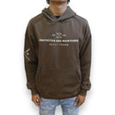 Protector and Maintainer 'Built Tough' French Terry Pullover Hoodie (Mud) - FRESH N FITTED