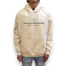 Protector and Maintainer 'Built Tough' French Terry Pullover Hoodie (Cream/Black) - FRESH N FITTED