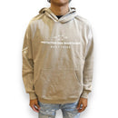 Protector and Maintainer 'Built Tough' French Terry Pullover Hoodie (Beige/White) - FRESH N FITTED