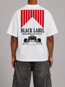 Black Label 'Race' T-Shirt In White
