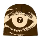 7M 'EYE' Jacquard Beanie (Mocha) - FRESH N FITTED
