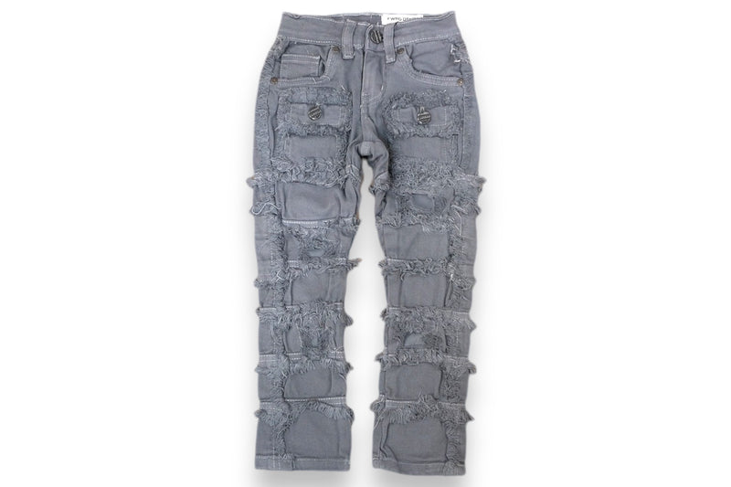 FWRD Kids 'Layered' Stacked Denim (Charcoal Grey) FW-330044K - FRESH N FITTED