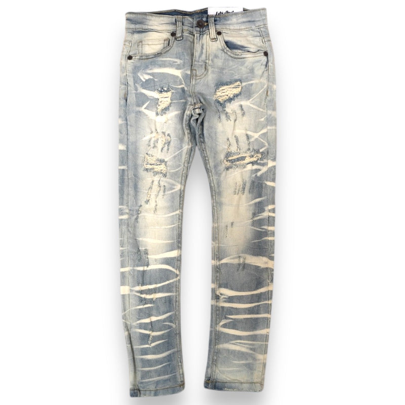 Evolution Kids 'Rip & Repair' Legacy Denim (Ice Tint) EV-330207K - FRESH N FITTED