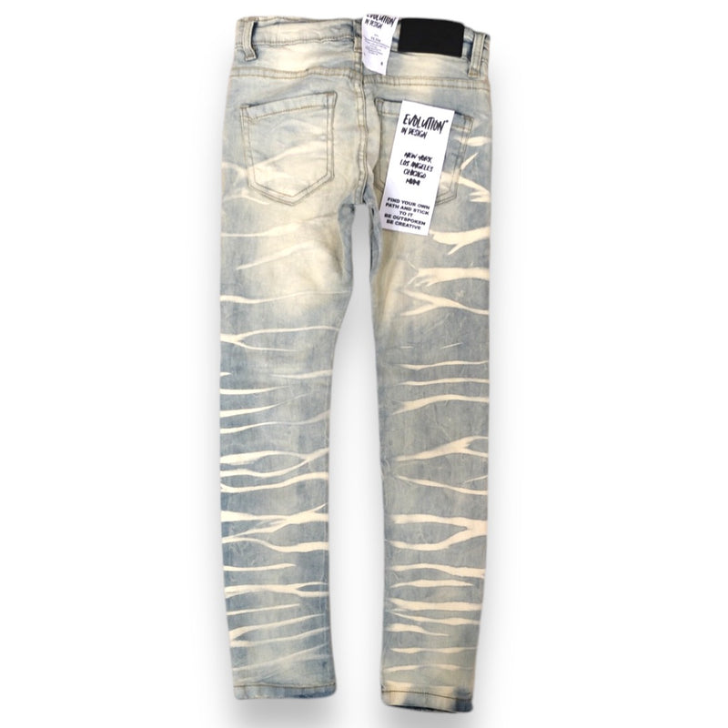 Evolution Kids 'Rip & Repair' Legacy Denim (Ice Tint) EV-330207K - FRESH N FITTED