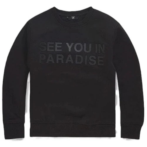 Jordan Craig Kids "Paradise" Pullover Crewneck Sweater (Black) 8829TK - FRESH N FITTED