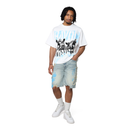Smoke Rise 'Havoc' Wide Crop Shirt (White) KT25528 - FRESH N FITTED