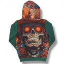 Black Pike 'Saint Skull Candy' Tapestry Hoodie (Green) FB2553 - FRESH N FITTED