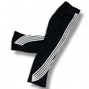 Urban Beast 'Stripped' French Terry Stacked Flared Joggers (Black) UB3024 - FRESH N FITTED
