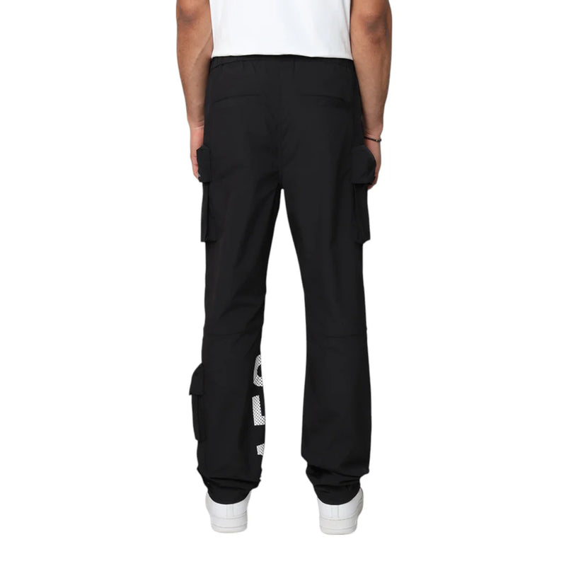 Smoke Rise 'Utility Cargo Windbreaker' Pants (Black) WP25584
