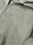 Rebel Denim 'Diamond' Fleece Hoodie (Sage) 652-355