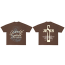 WRLDSNTS 'JeSus' T-Shirt (Brown) - FRESH N FITTED
