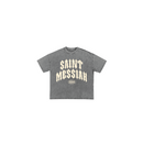 WRLDSNTS 'Saint Messiah' Puff Print T-Shirt (Light Charcoal) - FRESH N FITTED