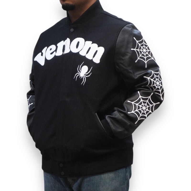 Roku Studio 'Venom' Varsity Jacket (Black) - FRESH N FITTED