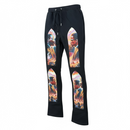 Black Pike 'Legends' Tapestry Stacked Sweatpants (Black) FB2536S