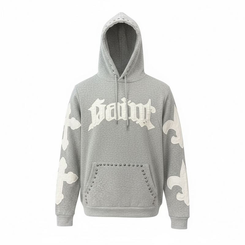 Black Pike 'Saint' Hoodie (Heather Grey) FB2538S