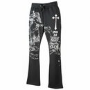Highly Undrtd 'Divine Aura' Stacked Joggers (Black) UF5203 - FRESH N FITTED
