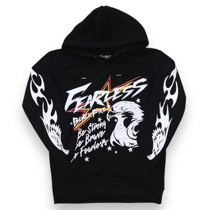 Black Pike 'Fearless' Hoodie (Black) FB2460 - FRESH N FITTED