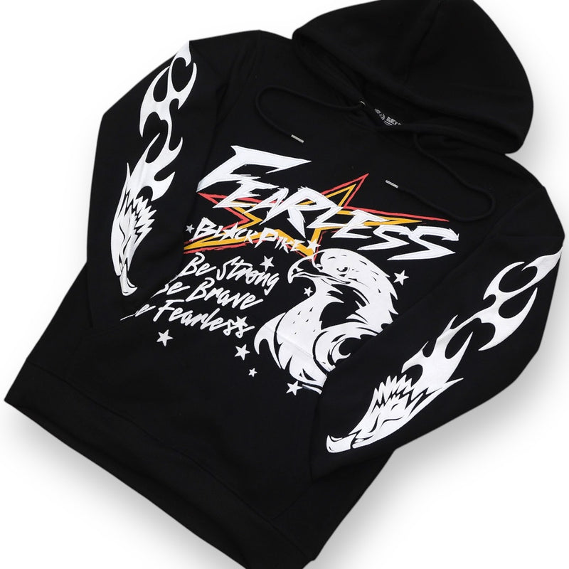 Black Pike 'Fearless' Hoodie (Black) FB2460 - FRESH N FITTED