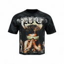 BKYS 'Faith' Cropped Rhinestone T-Shirt (Black) T13857