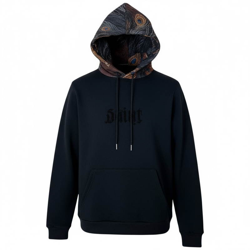Black Pike 'Saint Native Skull' Tapestry Hoodie (Black) FB2550
