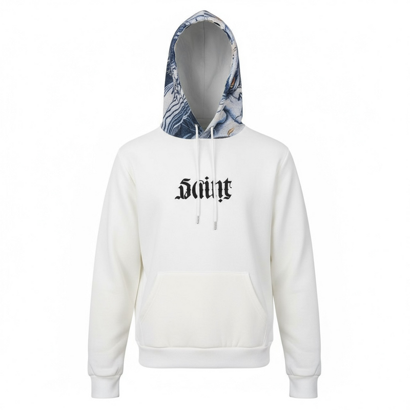 Black Pike 'Saint Oni' Tapestry Hoodie (Natural) FB2552