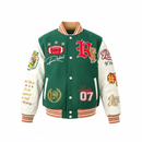 Rebel Minds Kids 'State Of Mind' Melton Varsity Jacket (H.Green) 852-B562
