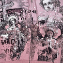 Rare Peace 'Mad World' Oversized Rhinestone Cropped Hoodie (Dust Pink) RK5043 - FRESH N FITTED