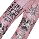 Rare Peace 'Mad World' Rhinestone Flared Sweatpants (Dust Pink) RP5043 - FRESH N FITTED